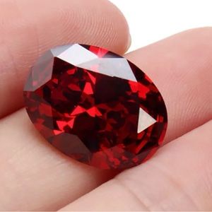 13.89ct Pigeon Blood Red Ruby Unheated 12X16mm Diamond Oval Cut